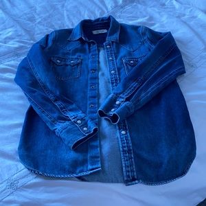 Madewell Denim Western-Style button-up